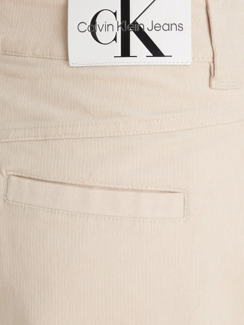 Calvin Klein Jeans Hosen*HIGH RISE CORDUROY PANT putty beige