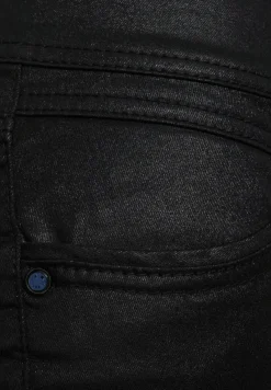Street One Hosen*High Waist Denim mit Coating sleek black coated