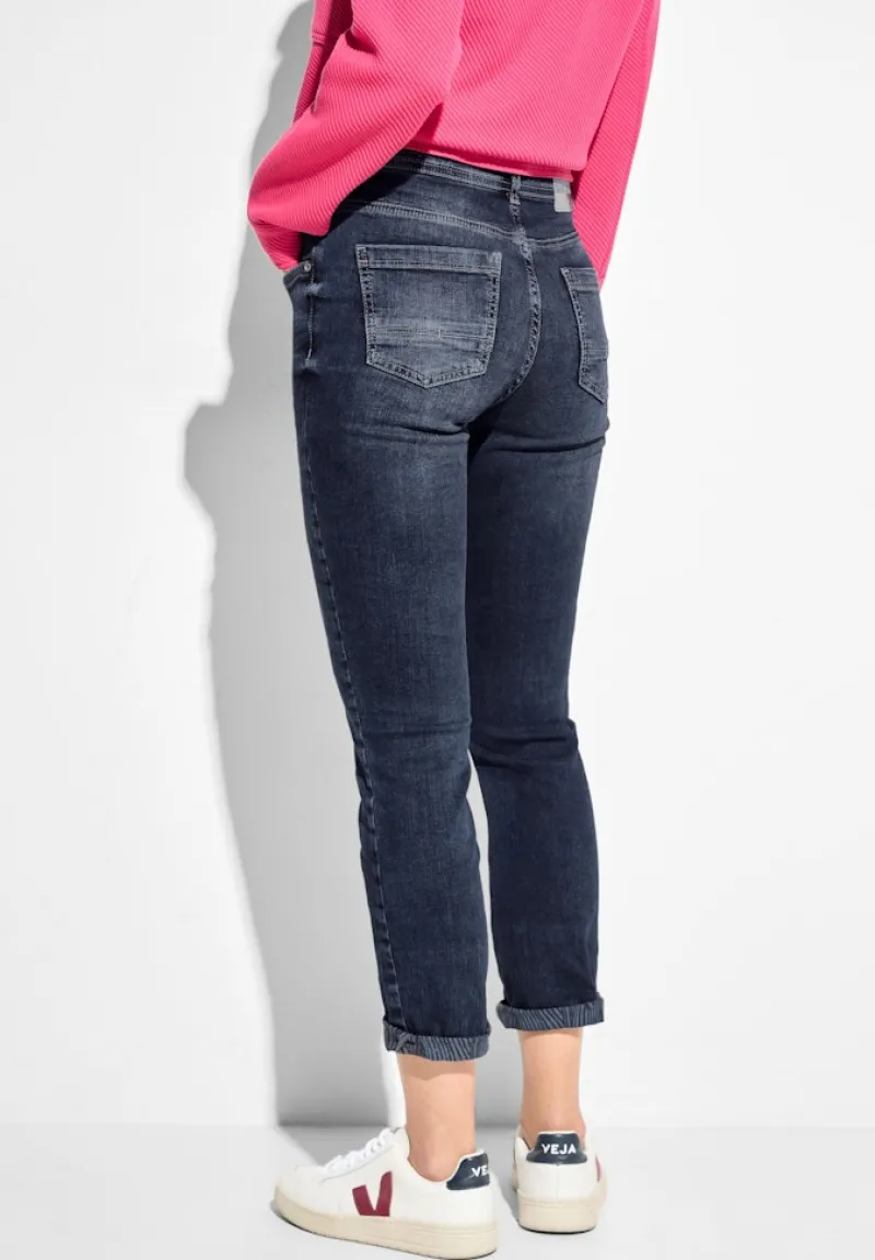 Cecil Jeans*High Waist Jeans mid blue used wash