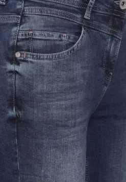 Cecil Jeans*High Waist Jeans mid blue used wash