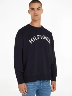 Tommy Hilfiger Pullover & Sweatshirts*HILFIGER ARCHED CREWNECK desert sky