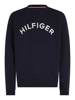Tommy Hilfiger Pullover & Sweatshirts*HILFIGER ARCHED CREWNECK desert sky