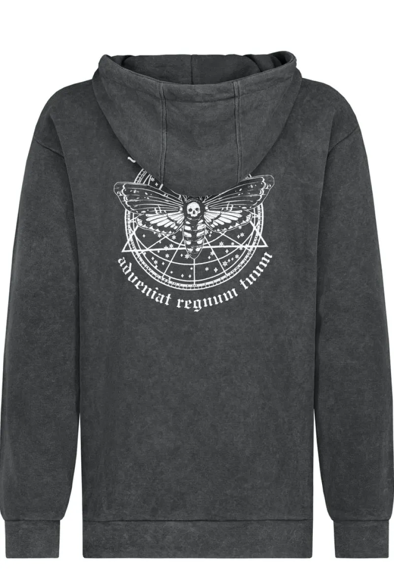 Eight 2 Nine Pullover & Sweatshirts*Hoodie mit Backprint anthracite grey