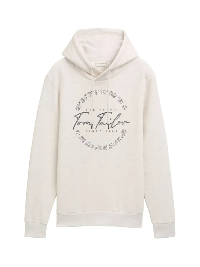 Tom Tailor Pullover & Sweatshirts|Big Boys*Hoodie mit Logo Print soft vanilla melange