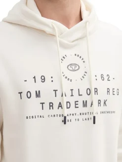 Tom Tailor Pullover & Sweatshirts|Big Boys*Hoodie mit Logo Print soft vanilla melange