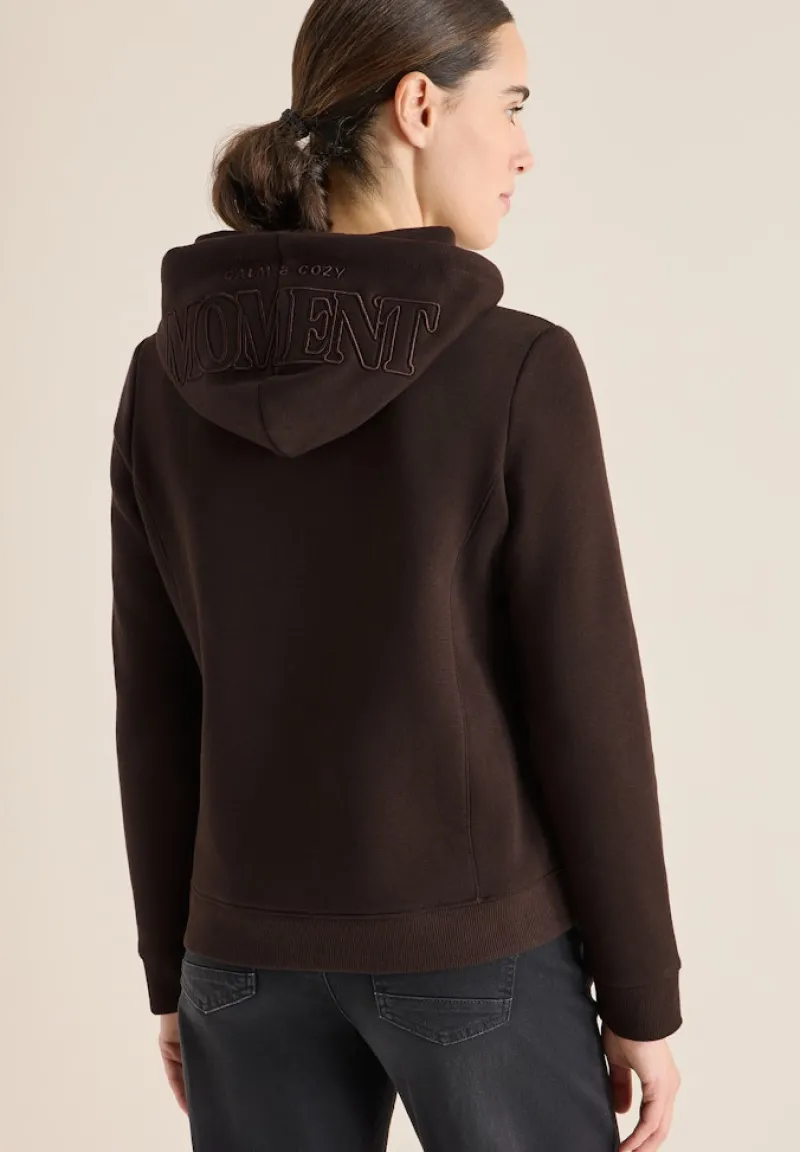 Cecil Pullover & Sweatshirts*Hoodie mit Stickerei tartufo brown