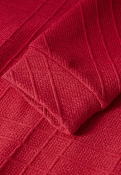 Street One Shirts*Hoodie mit Struktur autumn red