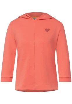 Street One Pullover & Sweatshirts*Hoodie Shirt mit Kapuze sunset coral