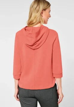 Street One Pullover & Sweatshirts*Hoodie Shirt mit Kapuze sunset coral