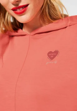 Street One Pullover & Sweatshirts*Hoodie Shirt mit Kapuze sunset coral