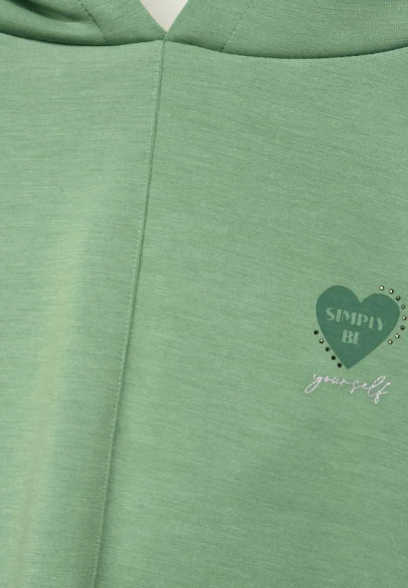 Street One Pullover & Sweatshirts*Hoodie Shirt mit Kapuze washed olive