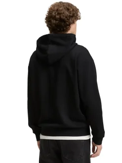 Tom Tailor Denim Pullover & Sweatshirts*Hoodie Sweatjacke mit Logo-Print Black