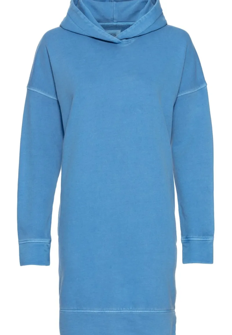 Camel Active Kleider*Hoodie Sweatkleid aus Organic Cotton aqua blue