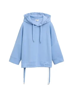 Tom Tailor Pullover & Sweatshirts*Hoodie Sweatshirt aus Scuba flawless blue