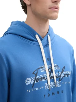 Tom Tailor Pullover & Sweatshirts|Big Boys*Hoodie Sweatshirt mit Logo-Print midsummer blue