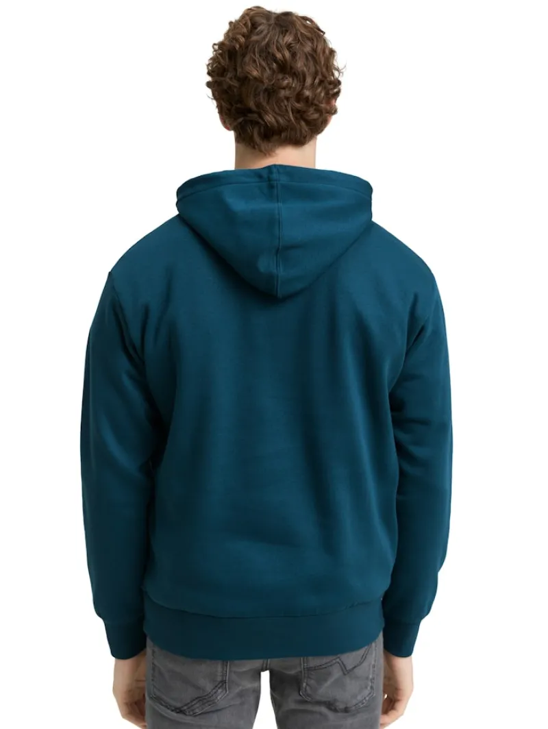 Tom Tailor Denim Pullover & Sweatshirts*Hoodie Sweatshirt mit Print deep pond green
