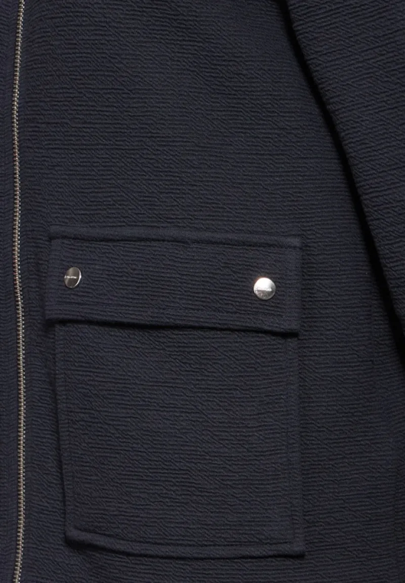 Street One Pullover & Sweatshirts*Hoodie-Jacke night sky blue