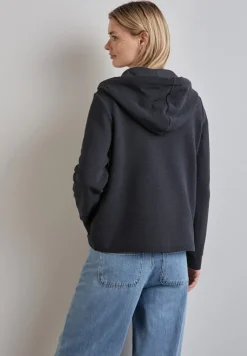 Street One Pullover & Sweatshirts*Hoodie-Jacke night sky blue