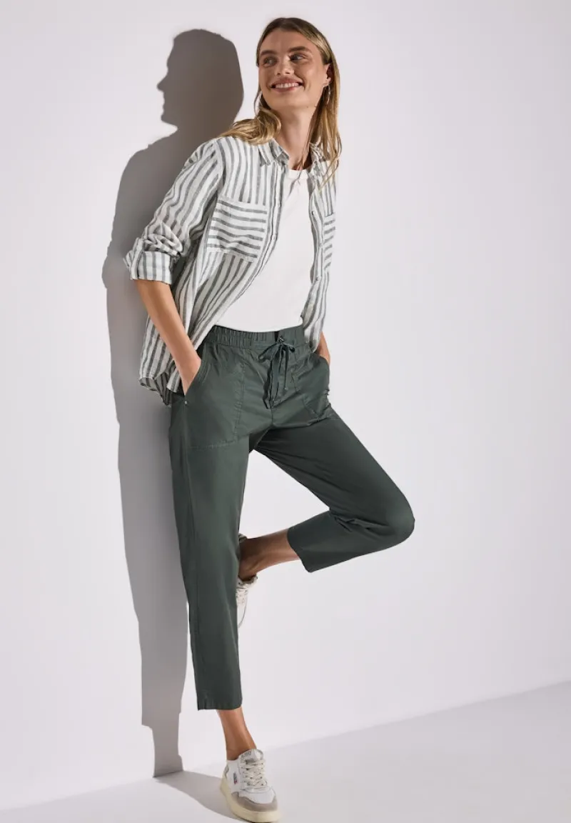 Street One Hosen*Hose im Cargo Look marshy green