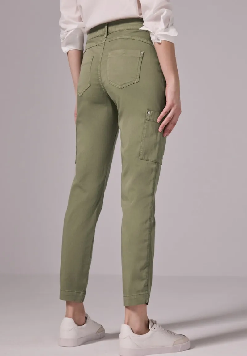 STREET ONE STUDIO Hosen*Hose im Cargo-Look trekking green