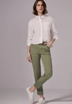 STREET ONE STUDIO Hosen*Hose im Cargo-Look trekking green