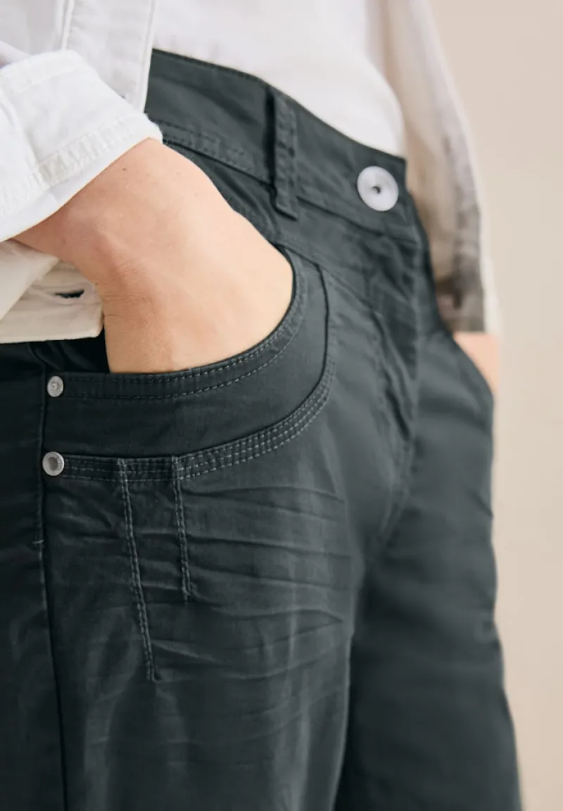 Cecil Shorts*Hose im Casual Fit slate khaki