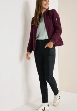 Cecil Hosen*Hose im Leder-Look Black