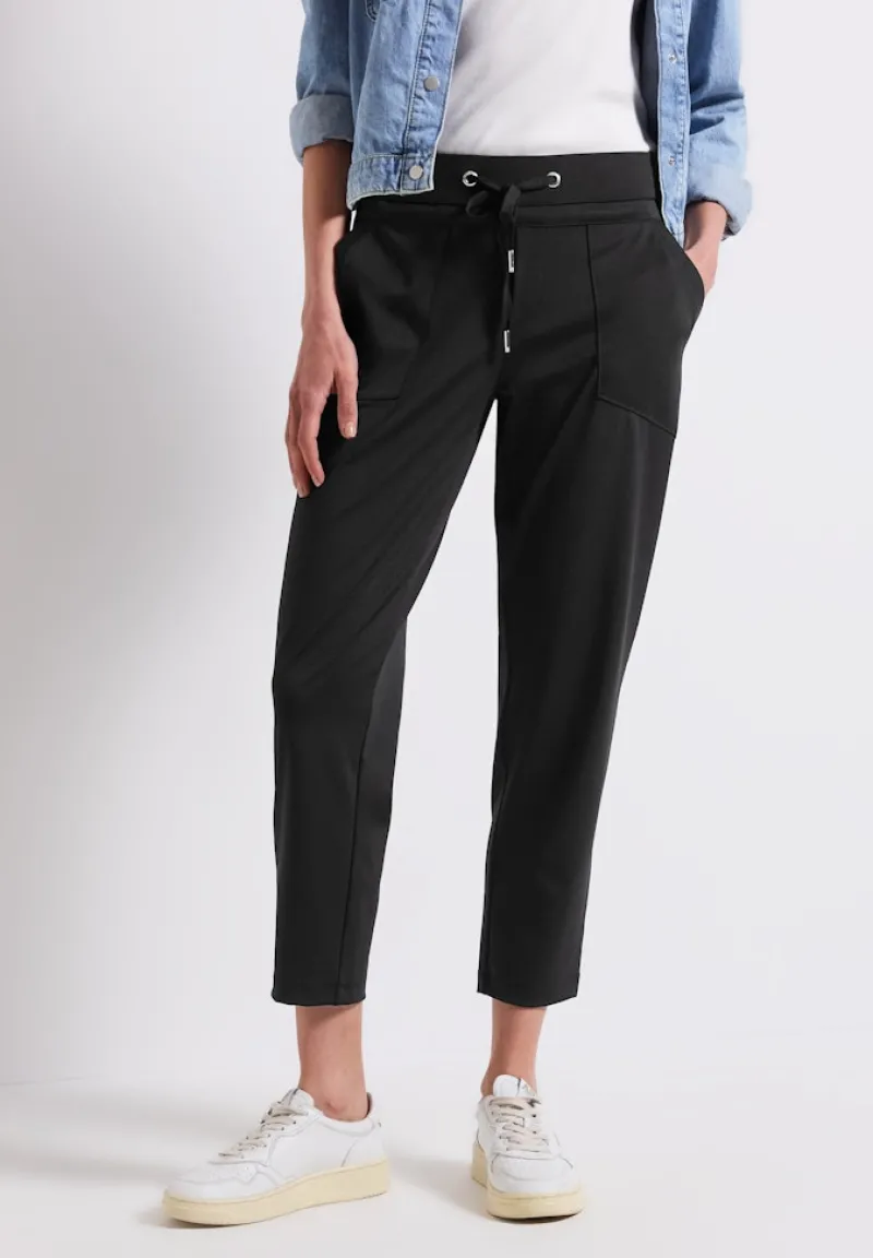 Street One Hosen*Hose im Loose Fit Black