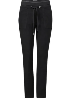 Street One Hosen*Hose im Loose Fit whale tail grey melange