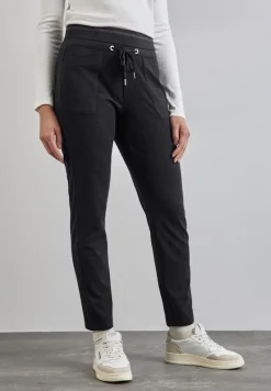 Street One Hosen*Hose im Loose Fit whale tail grey melange