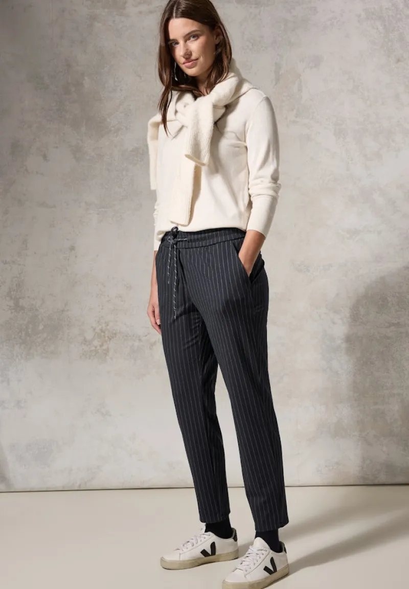 Cecil Hosen*Hose im Nadelstreifen-Look deep charcoal grey