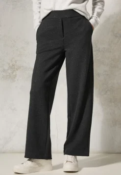 Cecil Hosen*Hose mit Glitzer-Details flint grey melange