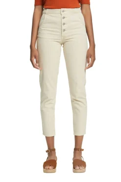 Edc Jeans*Hose mit Knopfleiste sand