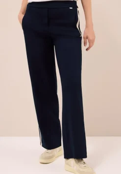 Cecil Hosen*Hose mit Tape-Detail urban dark blue