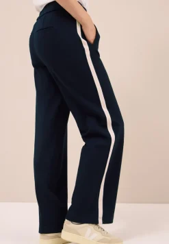 Cecil Hosen*Hose mit Tape-Detail urban dark blue