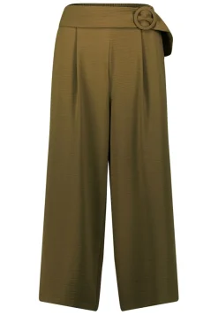 Zero Hosen*Hose mit weitem Bein und Gürtel 26 Inch dark olive