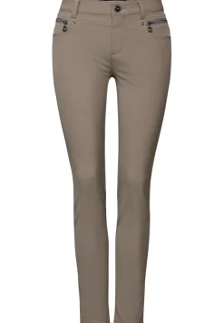 Street One Hosen*Hose mit Zipper Details ashen maple beige