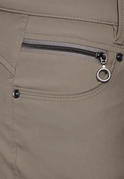 Street One Hosen*Hose mit Zipper Details ashen maple beige