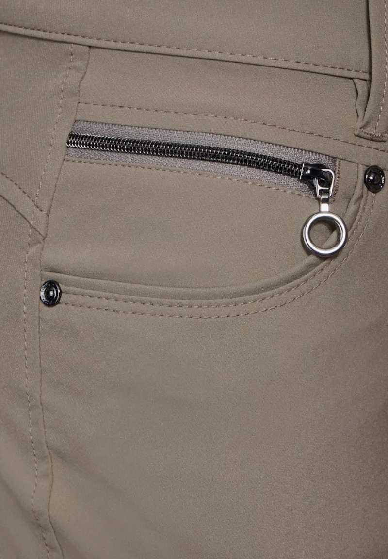 Street One Hosen*Hose mit Zipper Details ashen maple beige
