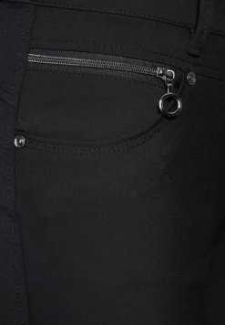 Street One Hosen*Hose mit Zipper Details Black