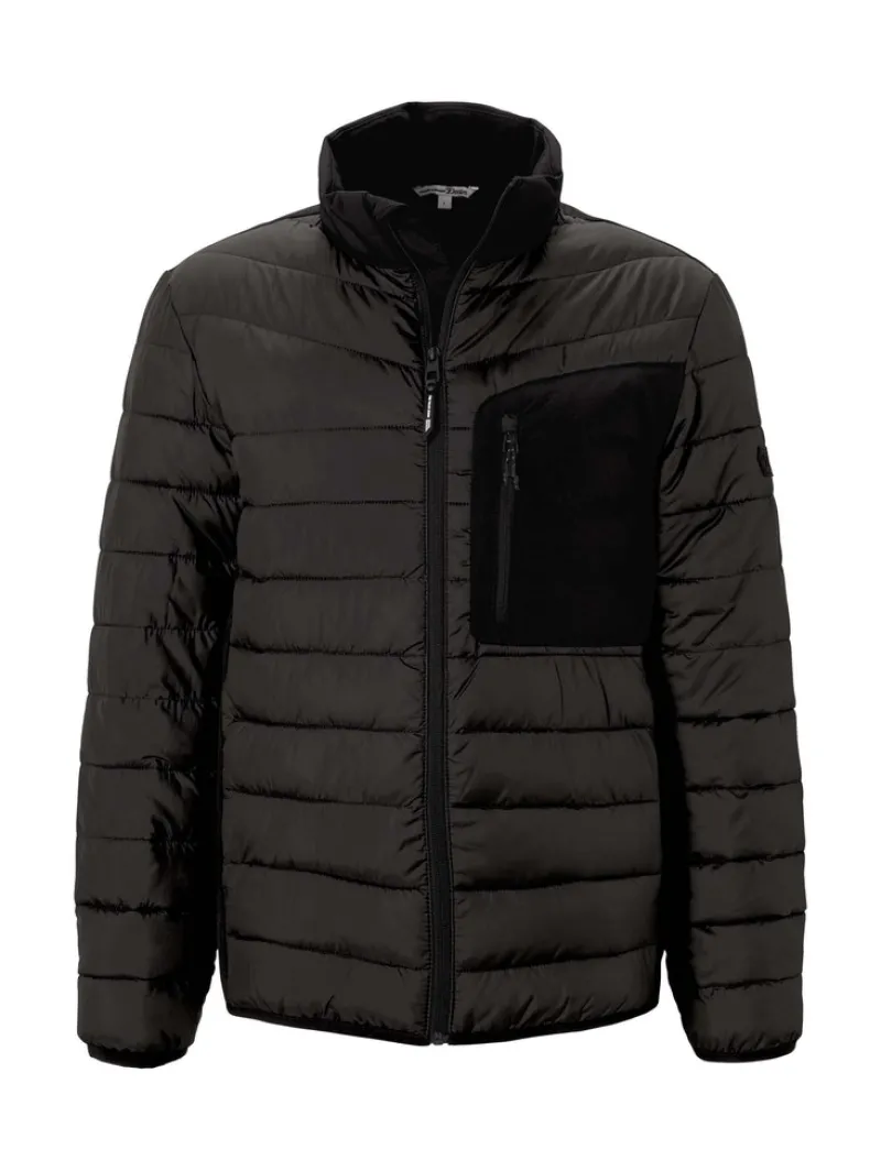 Tom Tailor Denim Jacken*Hybrid Jacke mit Stehkragen Black