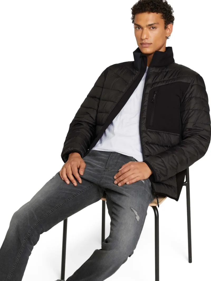 Tom Tailor Denim Jacken*Hybrid Jacke mit Stehkragen Black