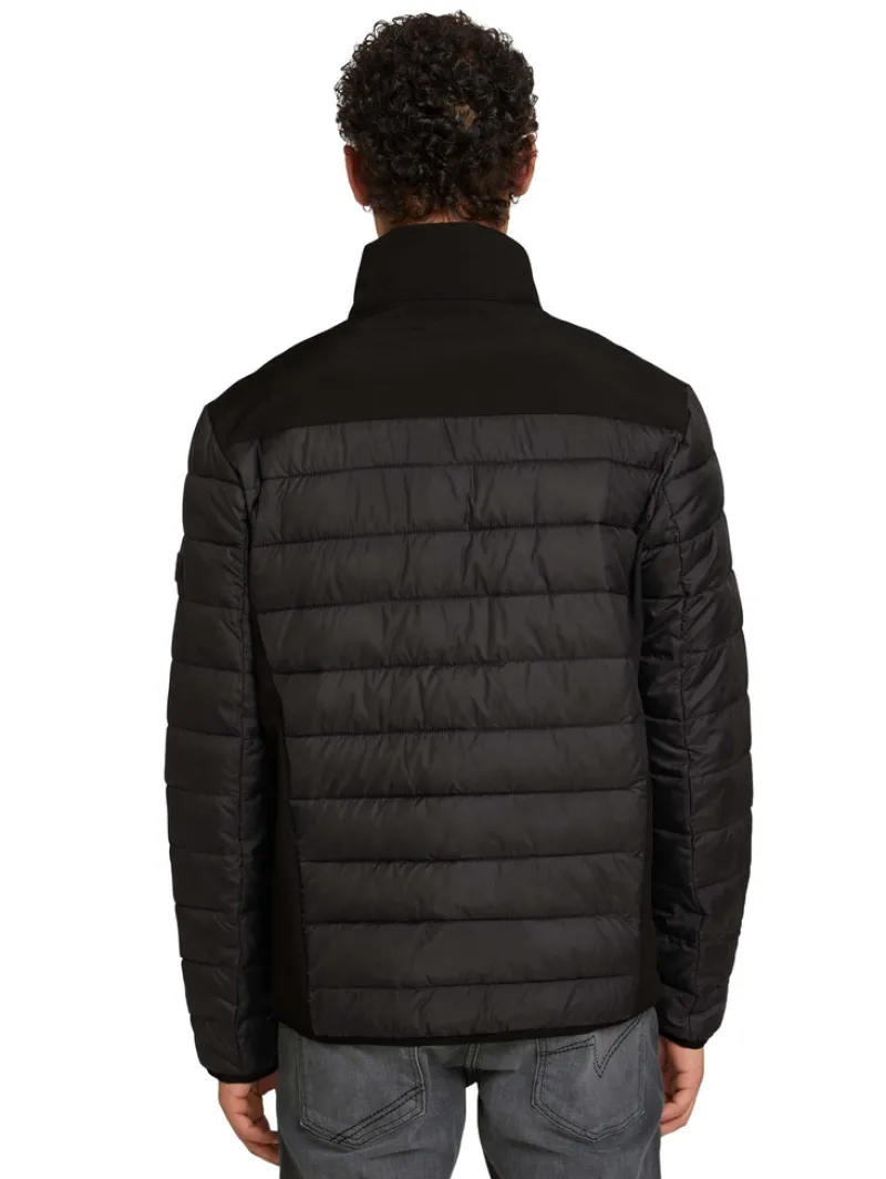 Tom Tailor Denim Jacken*Hybrid Jacke mit Stehkragen Black