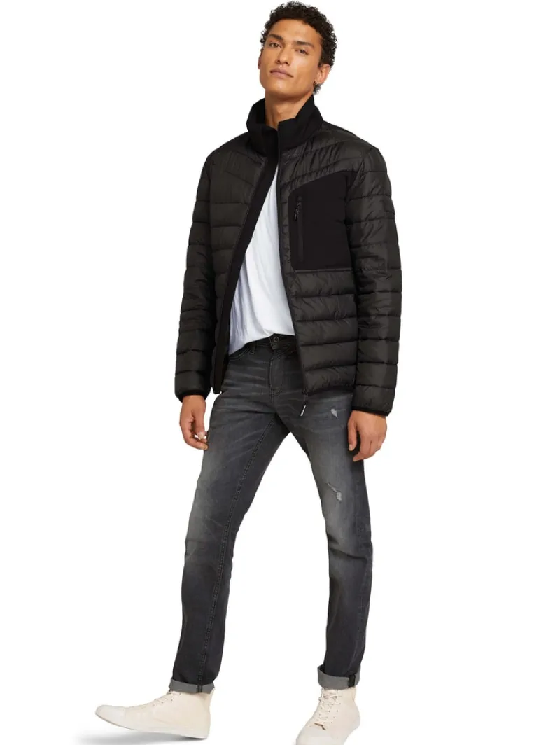 Tom Tailor Denim Jacken*Hybrid Jacke mit Stehkragen Black