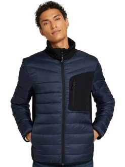 Tom Tailor Denim Jacken*Hybrid Jacke mit Stehkragen sky captain blue