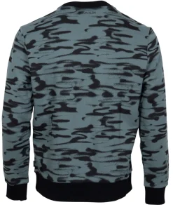 Calvin Klein Pullover & Sweatshirts*ICONIC ABSTRACT SWEATSHIRT print balsam ck black