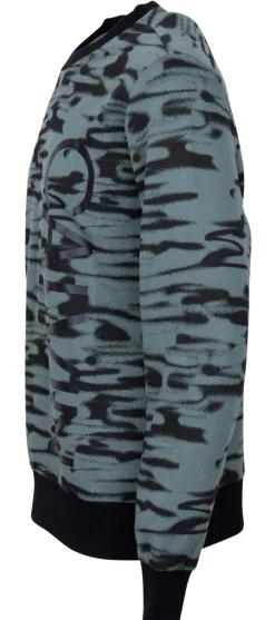 Calvin Klein Pullover & Sweatshirts*ICONIC ABSTRACT SWEATSHIRT print balsam ck black