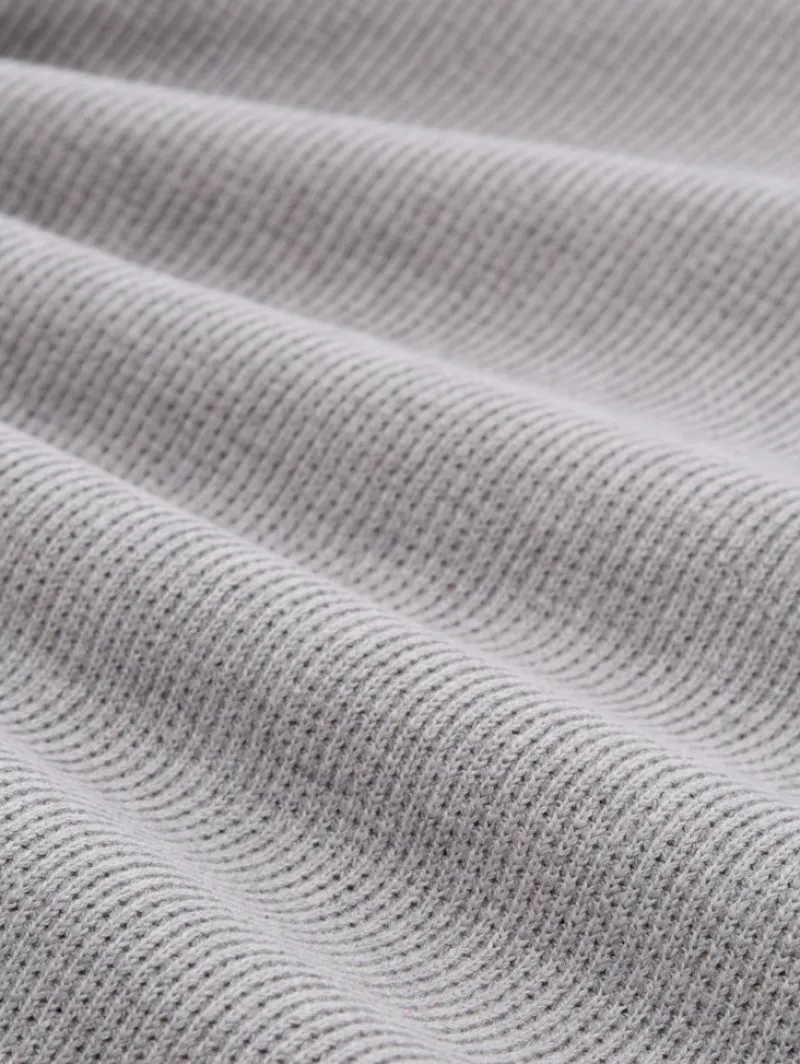 Tom Tailor Denim Pullover & Sweatshirts*2-in-1 Strickpullover aus Baumwolle light stone grey melange