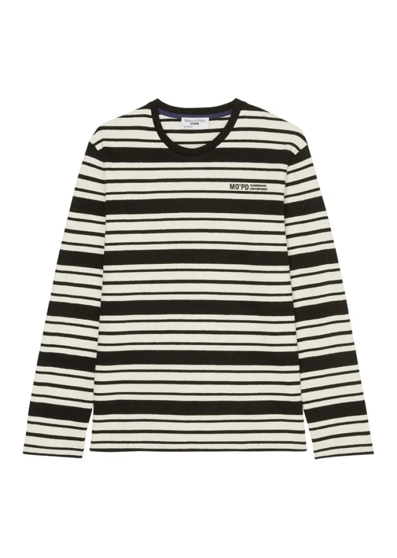 Marc O'Polo Denim Shirts*Inside-Out Longsleeve relaxed egg white-phantom fear