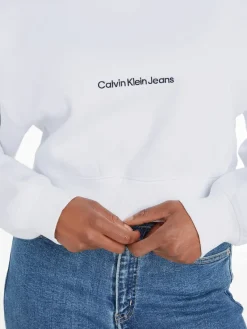Calvin Klein Jeans Pullover & Sweatshirts*INSTITUTIONAL MOCK NECK Bright White
